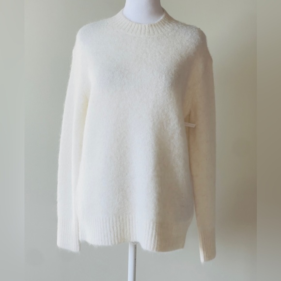 Vince Alpaca Blend Tunic Sweater - Off White  Long Sleeve Women's Sweater NWOT - Picture 5 of 9